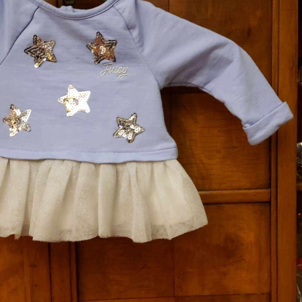 Juicy Couture Blue & Silver Dress Set Size 6/9 - Picture 3 of 8